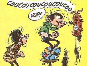 Technique Gaston Lagaffe pour peindre un coucou suisse